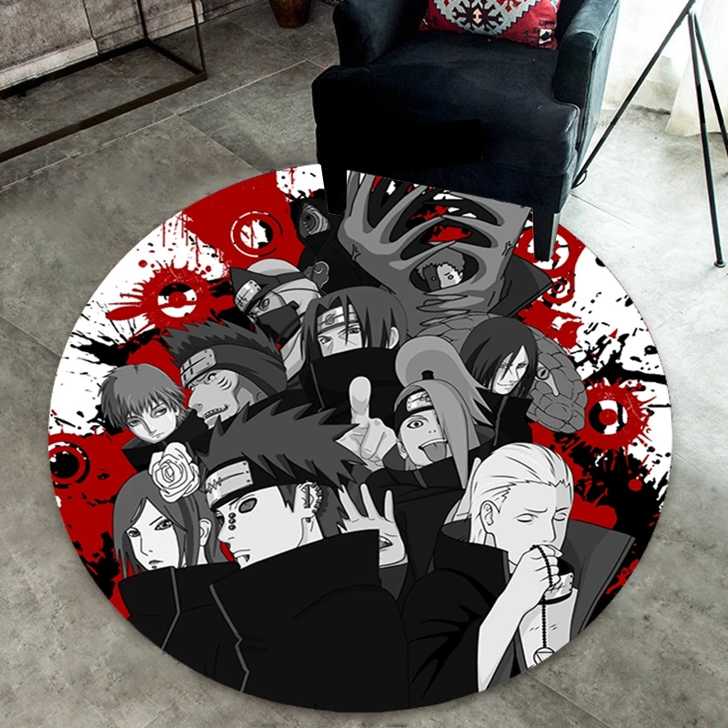 Ботинки в стиле аниме «Naruto коврик ковер круглый дом ковер отель Гостиная коврики Нескользящие Косплэй - Цвет: Style 23