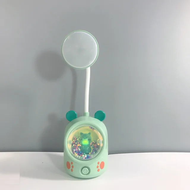 Dinosaur LED Night Light Bedroom Bedside Sleep Lights Student Desk Table Lamp Usb Charging Dormitory Kindergarten Children Gift cat K