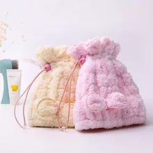 Японский стиль, двухслойный толстый коралловый бархат, шапочка для сушки волос, водопоглощающая, милая детская быстросохнущая Шапочка-полотенце для душа