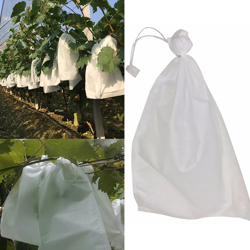 100pcs Non woven Garden Grapes Protection Bags For Fruit Vegetable