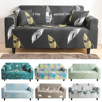 

Sofa Cover Elastic All-inclusive Couch Cover Slipcover Non-slip Dustproof Couch Protector Cover for 1/2/3/4 Seat Sofa Home Decor