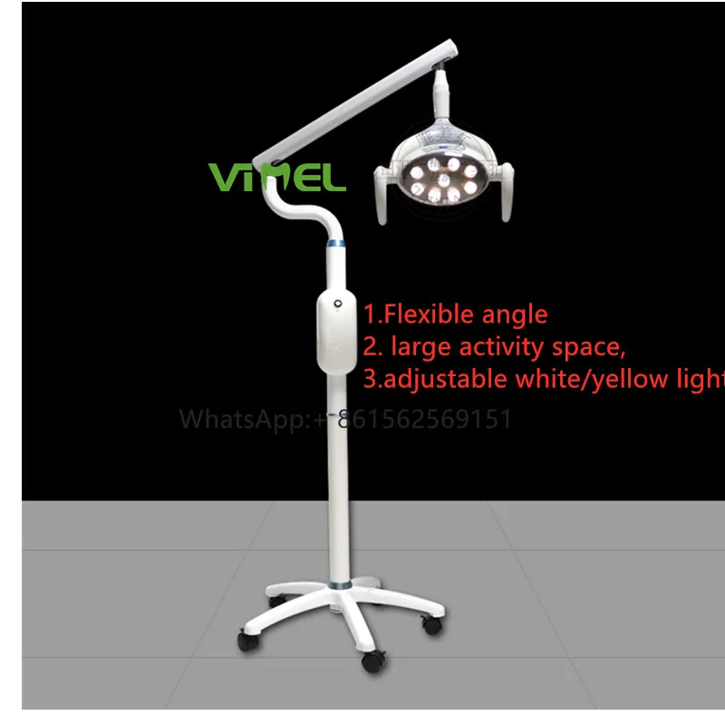 Стоматологическая Вертикальная Мобильная Напольная Лампа для экзамена/имплантат/Opertion лампа светодиодный медицинский бестеневая лампа-для профессионального ТАС