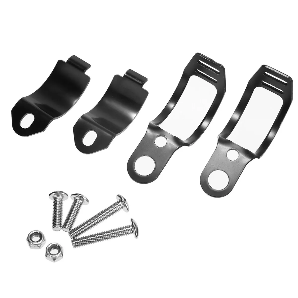 For Honda For Yamaha 1Pair Black Motorcycle Turn Signal Lamp 33-43mm Fork Clamp Metal Mount Bracket Headlight Holder Treyues