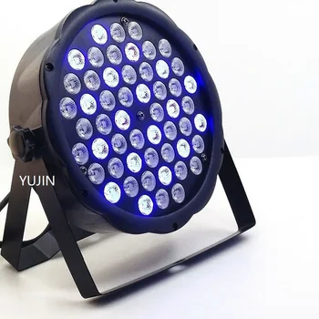 

10pcs/lot Lighting Effect dmx flat par led 54x3W RGBW