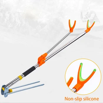 

NEW Fishing Rod Bracket Rack Pole Stand Holder Adjustable Flexible Anti-slip Stainless Steel Support Stand Wholesale Fishing