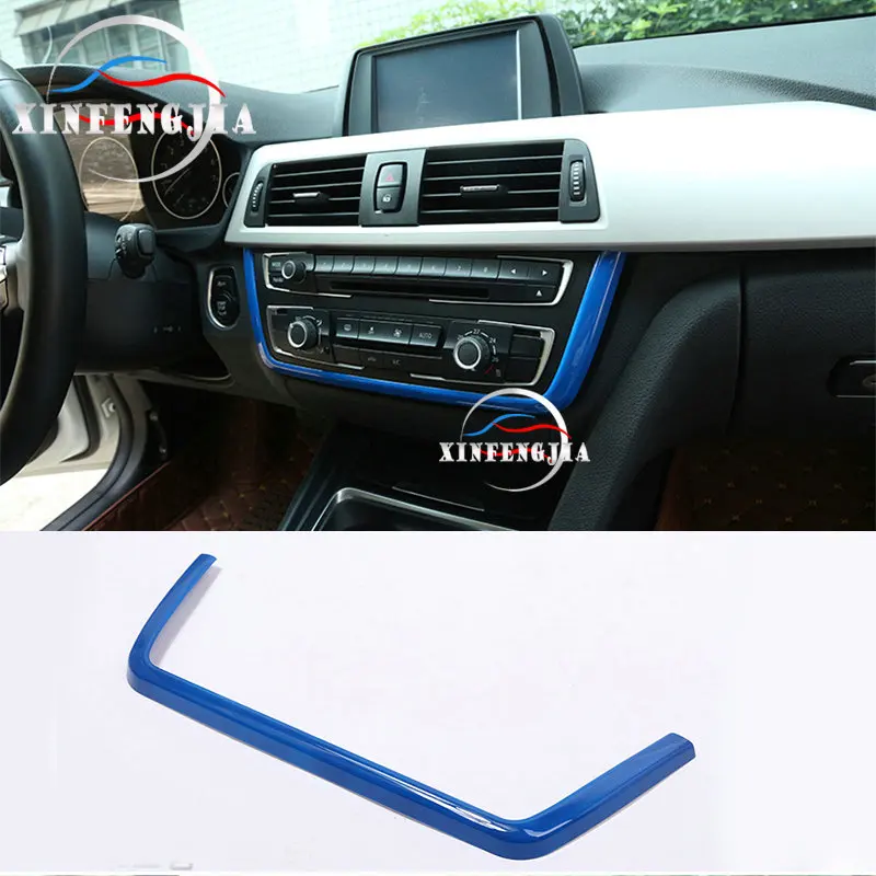 

For BMW 3 4 Series 3GT F34 F30 13-18 Blue - Center Control Decoration Trim Cover