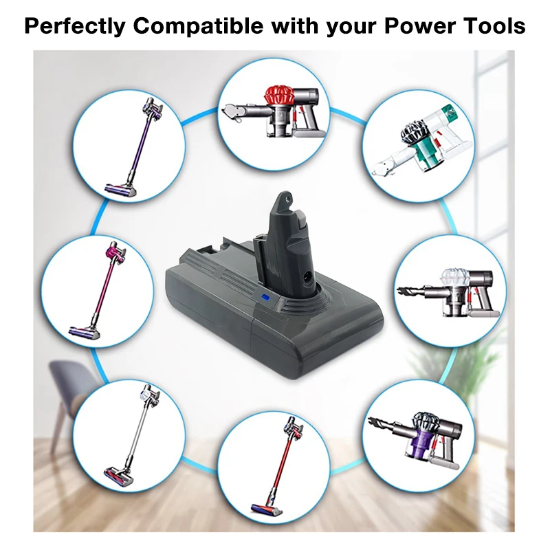 2 упаковки литий ионный аккумулятор 21 6 в 3000 мАч 3 0 Ач для Dyson V6 DC58 DC59 DC61 DC62 DC72 DC74 SV09