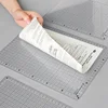 Transparent règle conseil A4 B5 étudiants écriture bureau Pad PVC grille couture coupe tapis dessin presse-papiers fournitures de mesure ► Photo 3/6