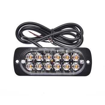 

12V-24V Working Light Replacement Amber 12LED Truck Warning Working 36W