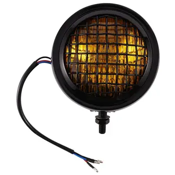 

Motorcycle head light lamp H4 4-1/2 Inch Retro Headlight with Grill for Honda Yamaha Kawasaki Suzuki Cafe Racer Chopper B