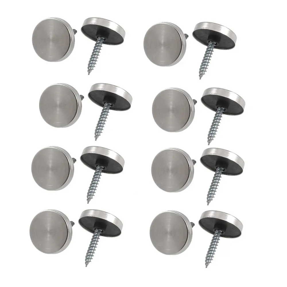 Parafuso de Vidro com Tampa de Aço Decorativa para o Sinal de Exibição Lote 14mm 16mm 18mm 20mm 22mm Espelho Acrílico Inoxidável Tampa 200 Pçs – 12mm