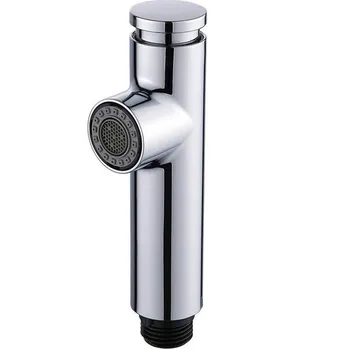 มัลติฟังก์ชั่ก๊อกน้ําหัวฉีดอ่างล้างจานดึงก๊อกน้ําหัวฉีด Sprayer สีดําเงินขนาดเล็กฝักบัวดึงหัว Aerator 21