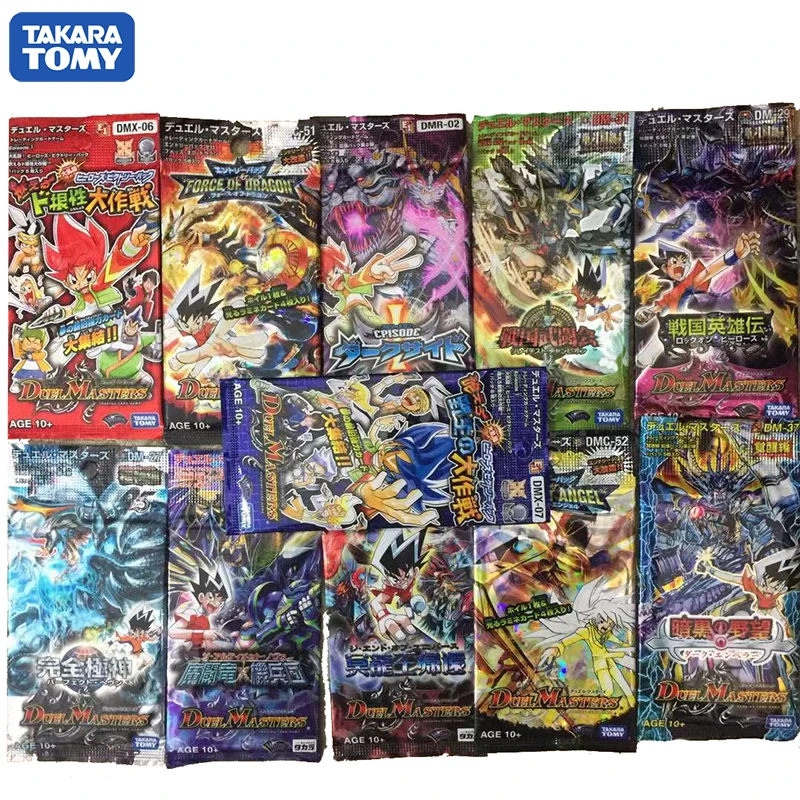 

Tomy Duel Masters 5PCS/bag Desktop Card Game Cover Flash Card 3D Version Card Collection Gift Children's Toys Duel Masters