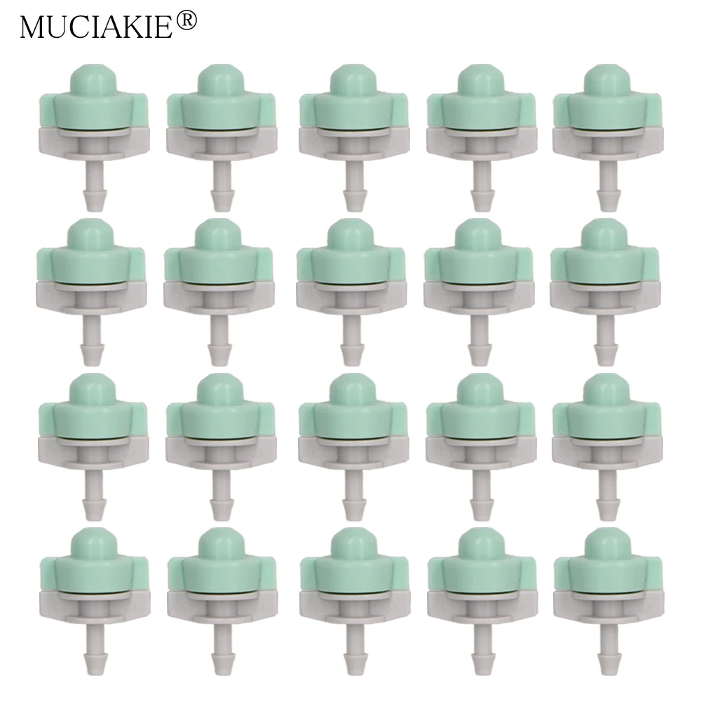 

MUCIAKIE 20 шт 15л/ч запотевание сопла охлаждения орошения сада микро струи спрей диапазон 0,35 М подвесные Foggers сад туман разбрызгиватель