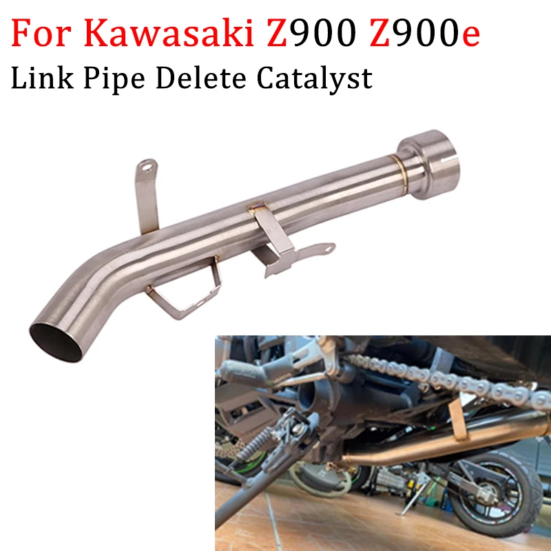 For Kawasaki Z900 Z900e 2017 2019 2018 Delete Catalyst Motorcycle