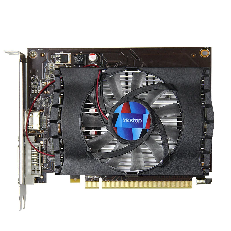 Yeston игровой ПК Видеокарта Оригинал Gt 1030 2 ГБ Gddr5 видеокарты Nvidia Pci Express 3 0