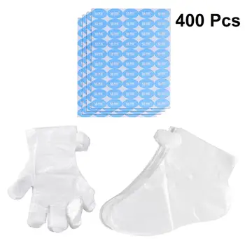 

400PCS Disposable Foot Cover Gloves Breathable Pedicure Cover Gloves Kit Plastic Foot Gloves Waterproof Feet Gloves