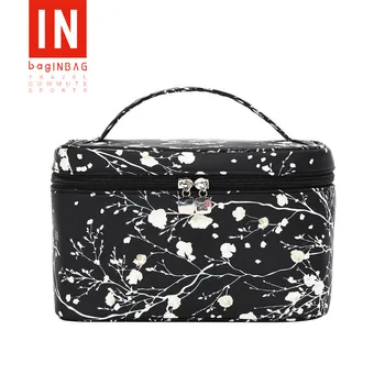 

Cosmetic bag ins wind super fire Korean cute carrying bag large capacity oversized retro solid color