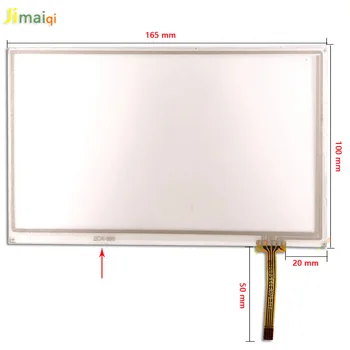 

For 7'' inch GPS navigation Touch Screen Resistance Digitizer 4pin 165mm*100mm Innolux AT070TN92 AT070TN93 AT070TN90 HSD070IDW1