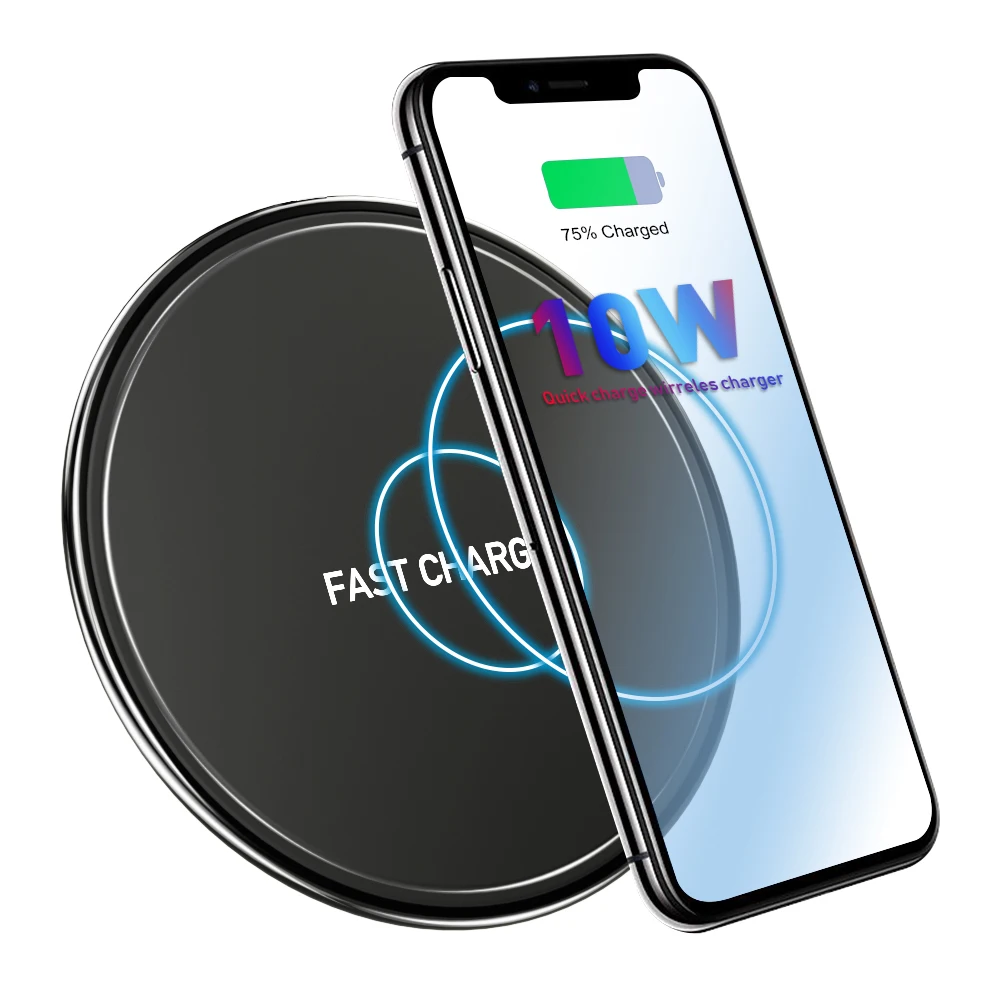 Беспроводное зарядное устройство 10 Вт Быстрая зарядка для samsung Galaxy S9/S9 + S8 S7 Note 9 Edge
