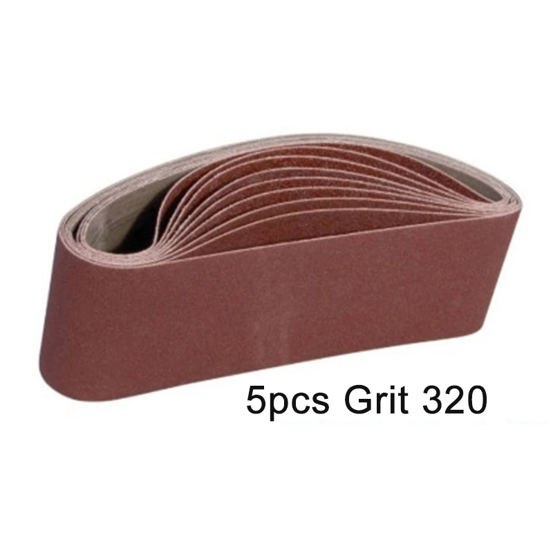 

5pcs Sanding Belt Sandpaper 40 60 150 180 240 320 Grit Abrasive Polishing Pad