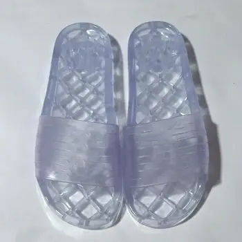 

Clear Jelly 19p Pvc Mules Sandals Womens Luxury Designer Shoes Transparent 19p Glossy Pool Mules Slides Lady Rubber Slip On Sand