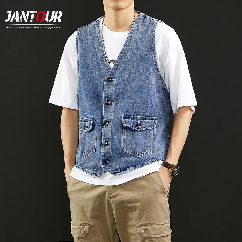 casual mens vest with jeans