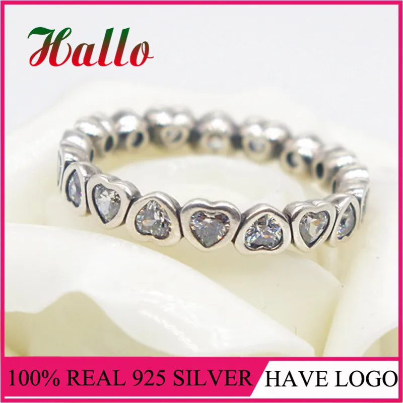 Модные ювелирные изделия 100% 925 серебро Forever More Stackable брелок для женщин Свадебные