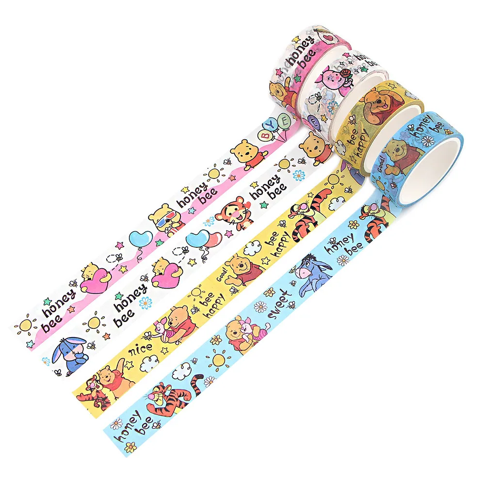 Winnie the Pooh Washi лента наклейка Disney медведь Эдвард тиггер Eeyore поросенок дневник Школа