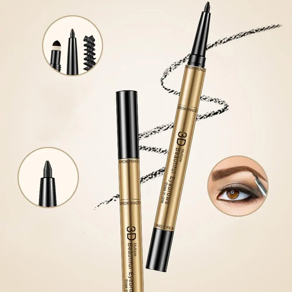 Fashion Eyebrow Pen Waterproof Fork Tip Eyebrow Tattoo Pencil Long Lasting Professional Fine Sketch Liquid Eye Brow Pencil