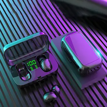 

Smart Battery Digital Display XG23 BT5.0 TWS Wireless Headset LED InEar Stereo Earphone 6D Stereo Earbuds IPX6 waterproof