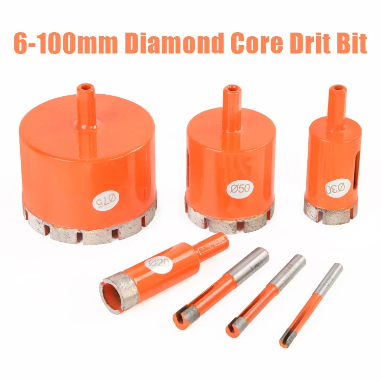 6-100mm Marble Opener Diamond Core Bit Hole Saw Drill Bit Cutting for Marble Granite Brick Tile Ceramic Concrete Drilling