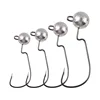 10Pcs/5Pcs Jig Crank Fishing Hooks 1.5g-14g Jigging Hook Round Ball Head Barbed Fishhook Pike Carp Fishing Tackles 1