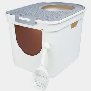 

Fully enclosed Cat Toilet Large size Cat Litter Box Top type Anti-Odor Shit Sandbox Suppliescat toilet lettiera gatto