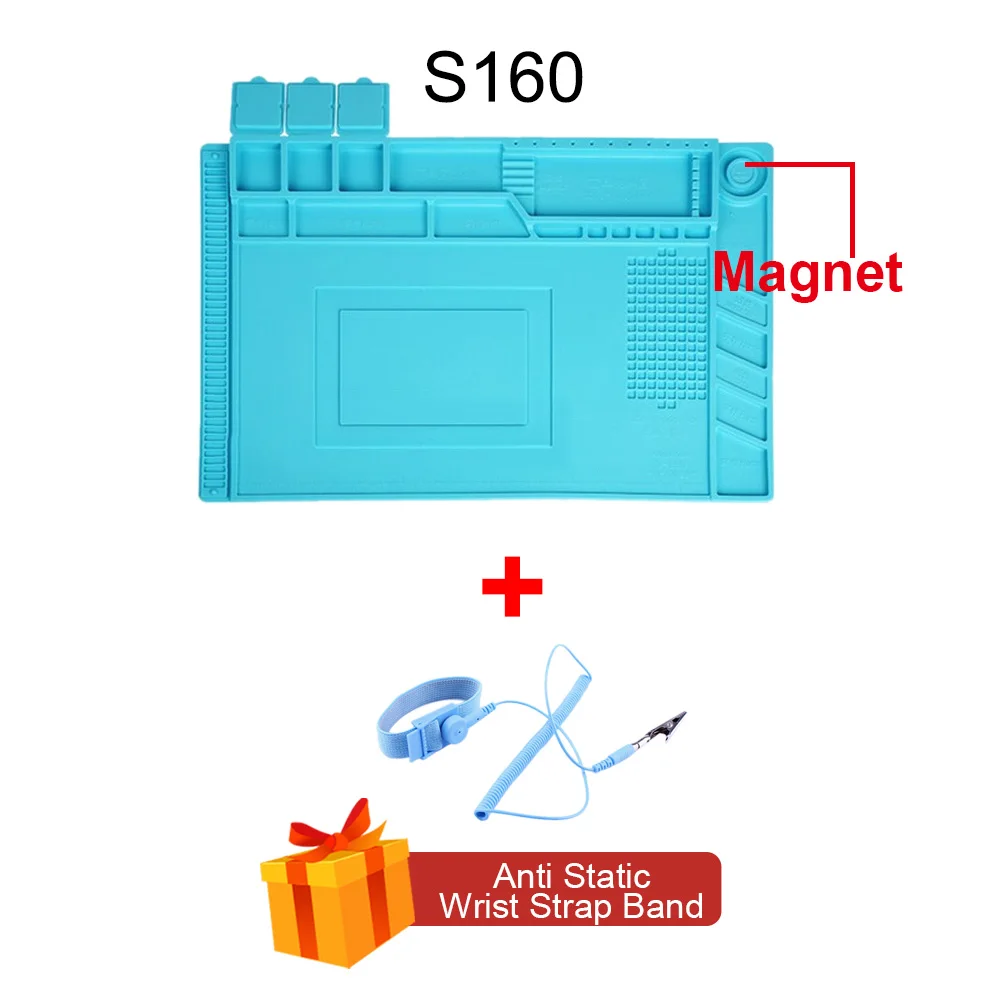 ESD Heat Insulation Working Mat Heat-resistant Soldering Station Phone Repair Insulation Pad Insulator Pad Maintenance Platform