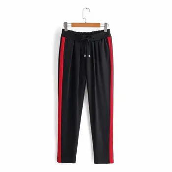 

Woah 2019 Sy40-387 European and American fashion color matching casual pants