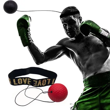 

New Boxing Speed Punch Ball Improve Reaction Muay Thai Gym Exercise Hand Eye Coordination Fight Ball Reflex Training Headband