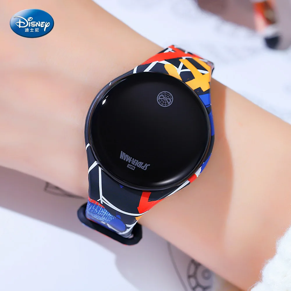 Disney Mickey Mouse Digital Watch Spiderman Kids Watch Frozen Cartoon Student Touch Screen Smart Sport Boys Watches Girl Watch afbeelding
