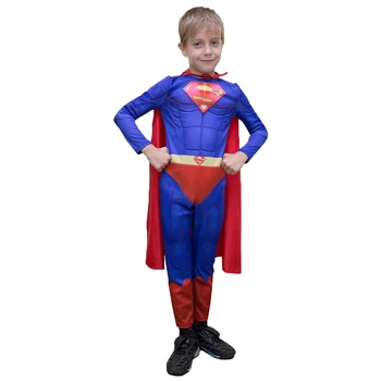 

Carnival costume "Superhero 3D", jumpsuit, cloak, p. 30, height 116-122 cm
