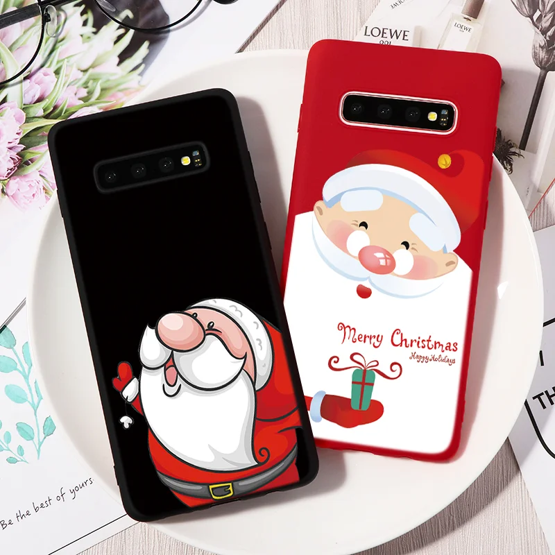 

Santa Claus Matte Case For Samsung Galaxy A50 A70 A60 A40 A30 A9 A8 A7 A5 A6 Plus 2018 2017 2016 Note 10 9 8 5 M10 M20 M30 Cover