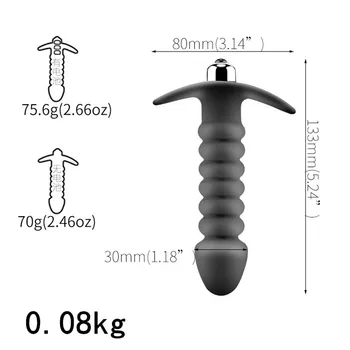 Anal Vibrator Sex Toy for Women Anal Beads Vibrators Gay Prostate Massage Smooth Butt Silicone But Plugs Sex Toys for Couple 2