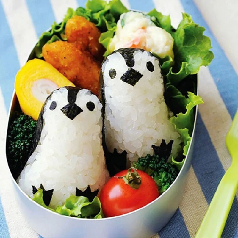 Суши чайник сэндвич-формы форма для рисовых шариков милый пингвин DIY Bento торт кухонный инструмент JS23