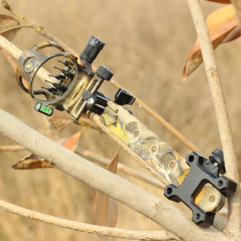 

1 Pcs Practical Camouflage Locking-in Target Compound Bow Sight 1pc Archery Aluminum Alloy Useful