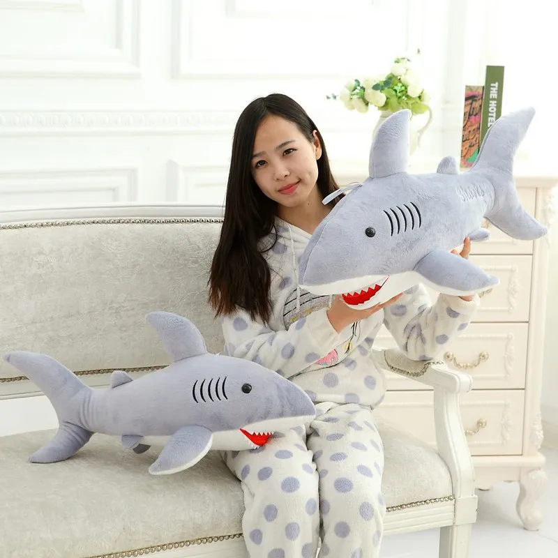 

Hot Selling New Style Short Plush Shark Creative Plush Toy Doll-Processing Customizable Logo Recruit Agents