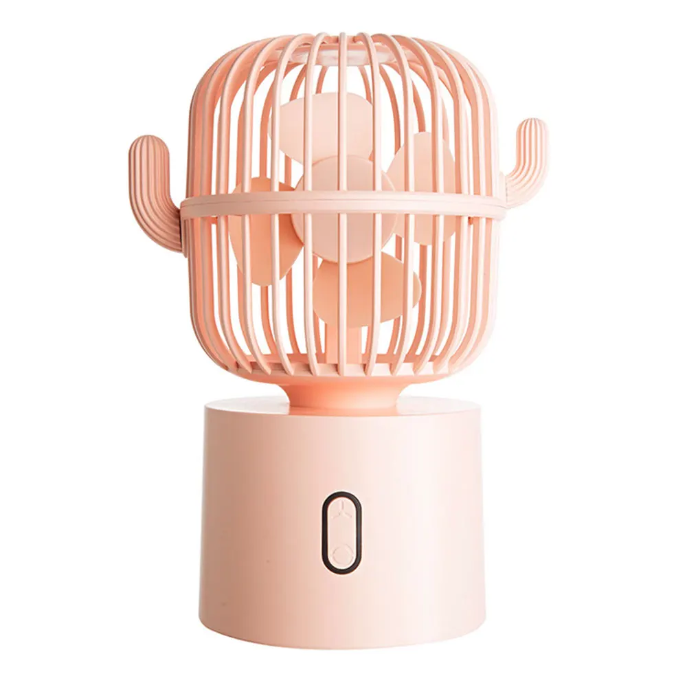 

Mini Fan Cute Cactus USB Rechargeable 2020 Portable Adjustable 3 Speed Cooling Fan Home Desktop Air Cooler for Office Traveling