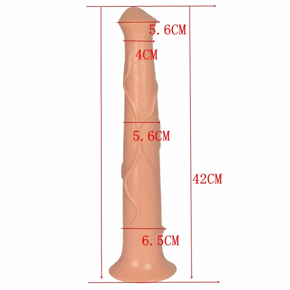 Sex Toys Female Anal Dildo 16.5 Inch