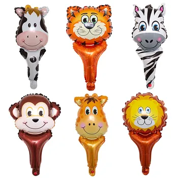 

50pcs New Animal Balloons Cartoon Animal Sticks Balaos Wedding Birthday Unicorn Theme Party Decor Unicorn Kids Balls Gift