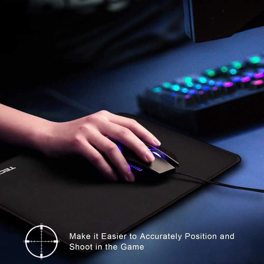  TeckNet 320x240x3mm Waterproof Anti-slip Gaming Mouse Pad PC Computer Gamer Mousepad Rubber Mouse M
