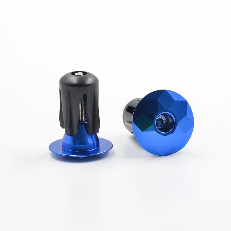 10 Pcs Bouchons D'extrémité de Guidon, 27 mm Diamètre Chapeau D'extrémité de Guidon en Plastique, pour la Plupart des Vélos, VTT, Vélos Pliants(Bleu