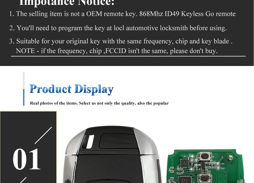 Keyforkess Keyless Go 434/868Mhz ID49 Car Key Remote For Lincoln MKC MKZ MKX NAVIGATOR 2017 2018 2019 2020 Smart Fob Control - Hc45b46cd2b5e468697b80c3c43982b097